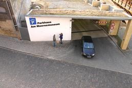Einfahrt Parkhaus Meeresmuseum Einfahrt Parkhaus Meeresmuseum
